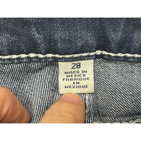 True Religion Women's Bootcut w/Flaps Blue Denim Jeans - Size 28 (31x29.5) - Picture 4 of 6